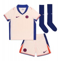 Echipament fotbal Chelsea Axel Disasi #2 Tricou Deplasare 2024-25 pentru copii maneca scurta (+ Pantaloni scurti)